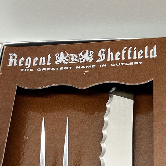 Regent Sheffield England Presentation Box Set Knives Serving Stainless 19 Piece - Picture 2 of 8